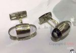 AAA Grade Replica Mont blanc Cufflinks - Montblanc Urban Walker Cufflinks - Silver Ring